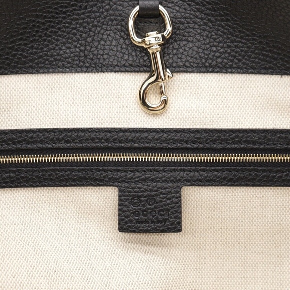 Gucci Soho Chain Tote Shoulder Bag Black Leather New - Picture 7 of 9